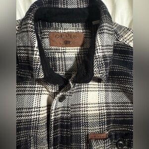 Orvis Black and White Plaid Shirt
